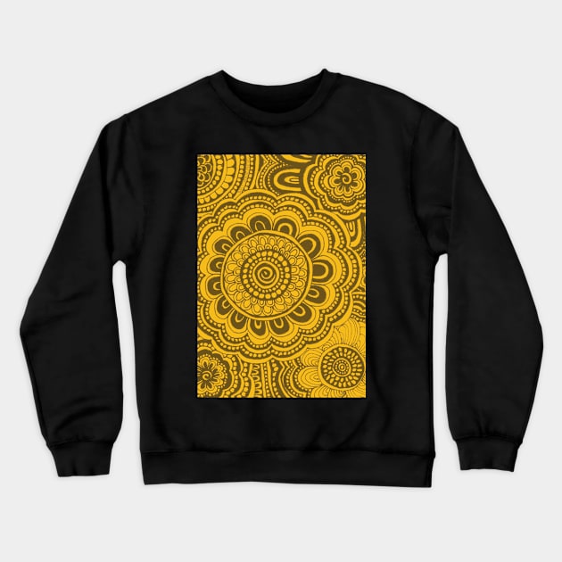 Bumblebee Anemone Flowers Crewneck Sweatshirt by AmyMinori